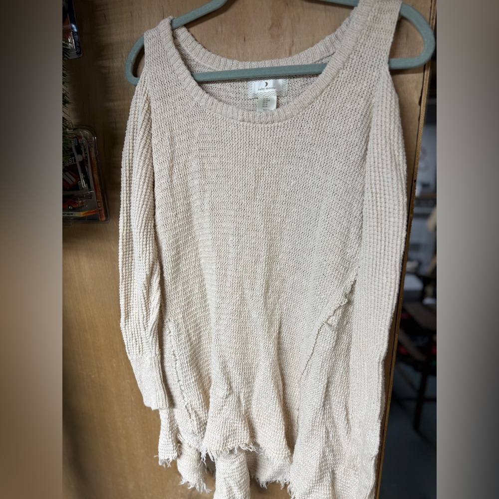 Ruby Moon Cream Knit Sweater